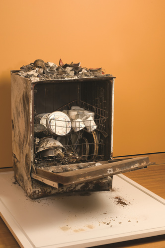 <span>manufactured by Miele</span>Dishwasher, fire damaged c.1990, damaged 18 January 2003